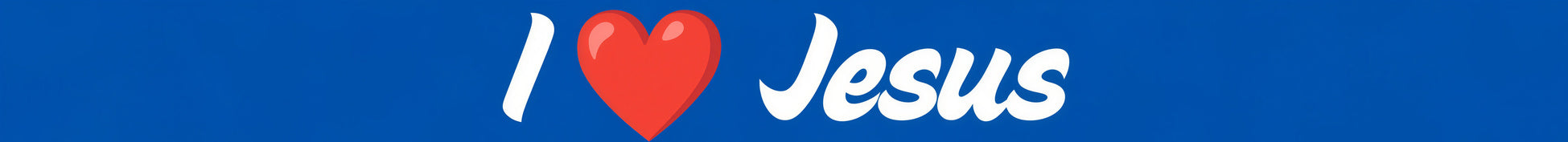 I heart Jesus ( Blue)