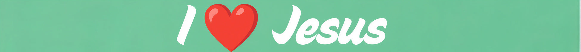 I Heart Jesus (Mint) (Small/Medium)
