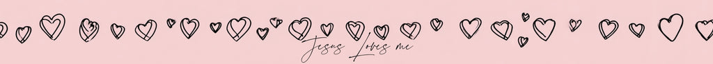 Jesus Loves Me (Pink Hearts)
