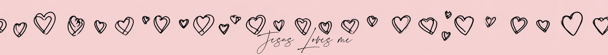 Jesus Loves Me (Pink Hearts)